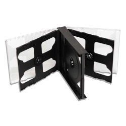 6 CD Case CENTER HINGED. 15/16'' Th